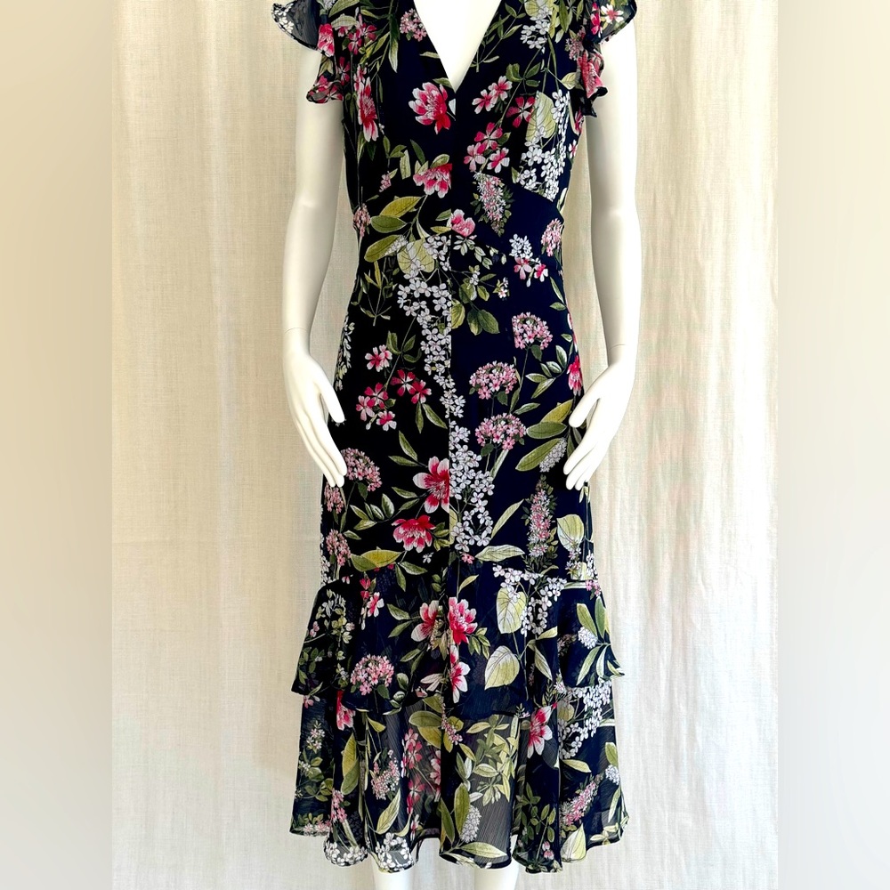 Tommy Hilfiger Floral Print Midi Dress